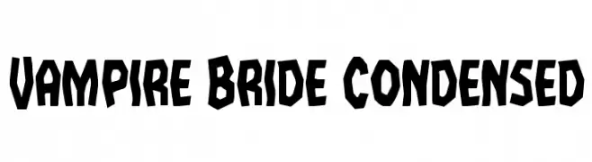 Vampire Bride Condensed  フリーフォントのダウンロード