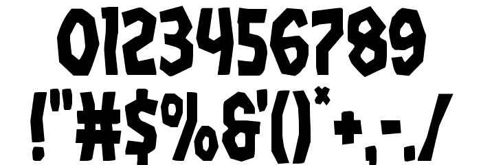 Vampire Bride Condensed Font OTHER CHARS