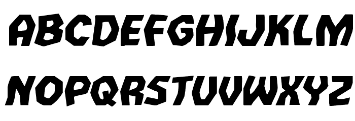 Vampire Bride Expanded Italic Font LOWERCASE