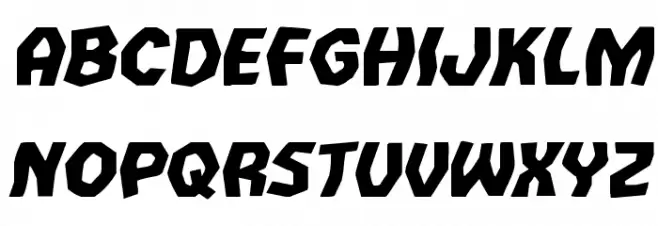 Vampire Bride Expanded Italic Font LOWERCASE