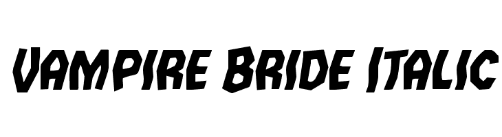 Vampire Bride Italic  Скачать бесплатные шрифты
