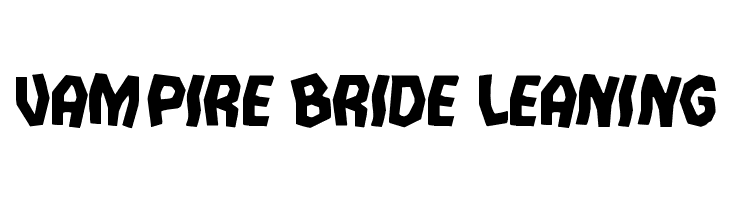Vampire Bride Leaning  नि: शुल्क फ़ॉन्ट्स डाउनलोड