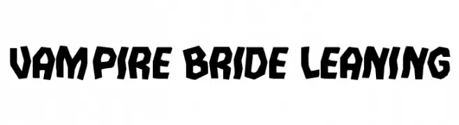 Vampire Bride Leaning  नि: शुल्क फ़ॉन्ट्स डाउनलोड