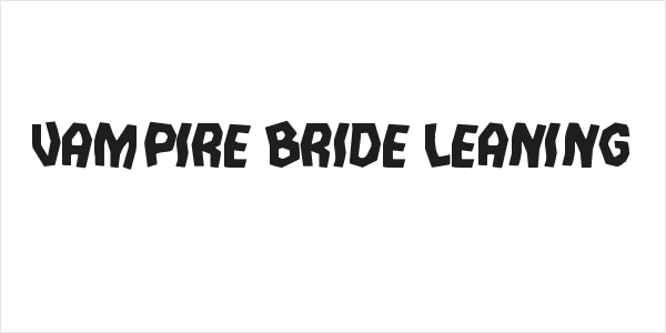 Vampire Bride Leaning Logo