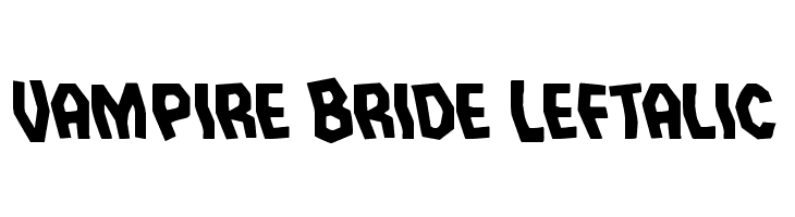 Vampire Bride Leftalic  नि: शुल्क फ़ॉन्ट्स डाउनलोड