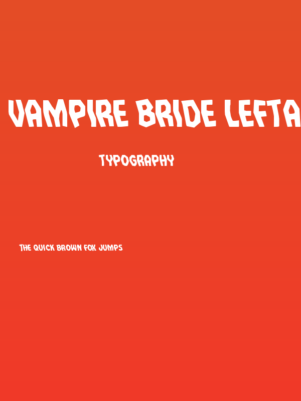 Vampire Bride Leftalic Poster