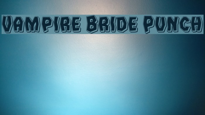 Vampire Bride Punch Example 1
