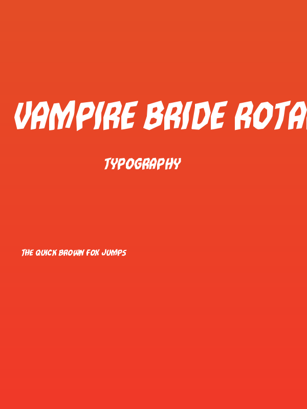 Vampire Bride Rotalic Poster
