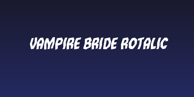 Vampire Bride Rotalic Social Header