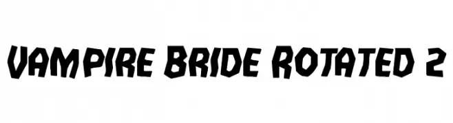 Vampire Bride Rotated 2  Fuentes Gratis Descargar