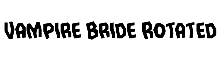 Vampire Bride Rotated  フリーフォントのダウンロード