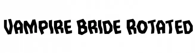 Vampire Bride Rotated  Frei Schriftart Herunterladen