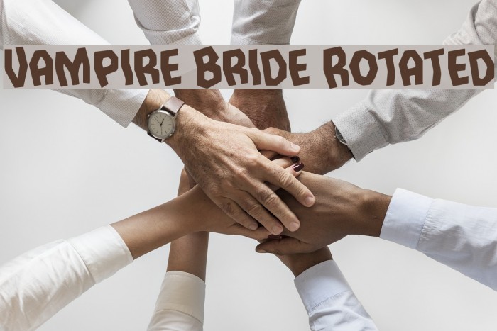 Vampire Bride Rotated Font examples