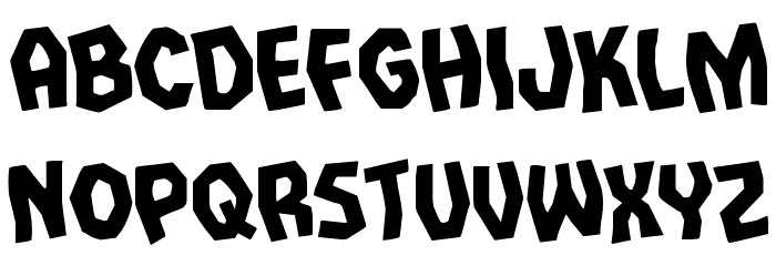 Vampire Bride Rotated Font LOWERCASE