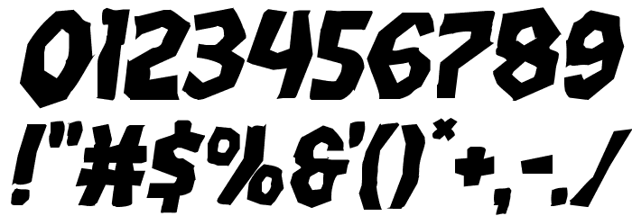 Vampire Bride Ruined Italic Font OTHER CHARS