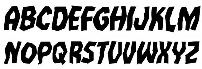 Vampire Bride Ruined Italic 字体 大写
