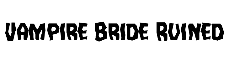 Vampire Bride Ruined Font