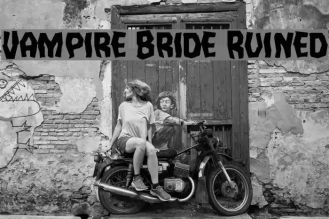 Vampire Bride Ruined Font examples