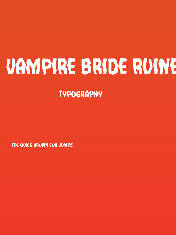 Vampire Bride Ruined Poster
