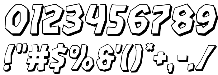 Vampire Bride Shadow Italic Font OTHER CHARS