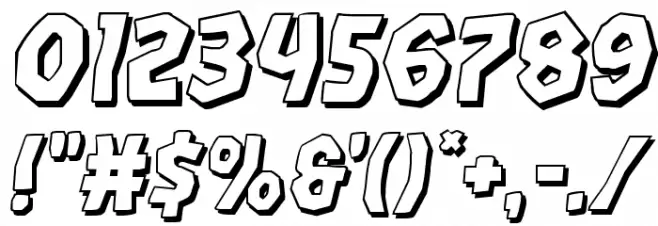 Vampire Bride Shadow Italic Font OTHER CHARS