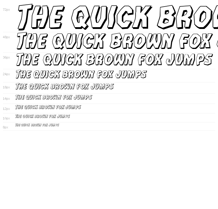 Vampire Bride Shadow Italic Waterfall