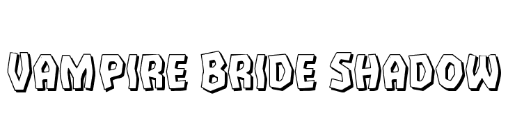 Vampire Bride Shadow Font