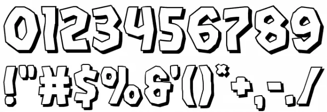 Vampire Bride Shadow Font OTHER CHARS