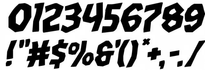 Vampire Bride Staggered Rotalic Font OTHER CHARS