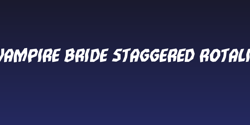 Vampire Bride Staggered Rotalic Social Header
