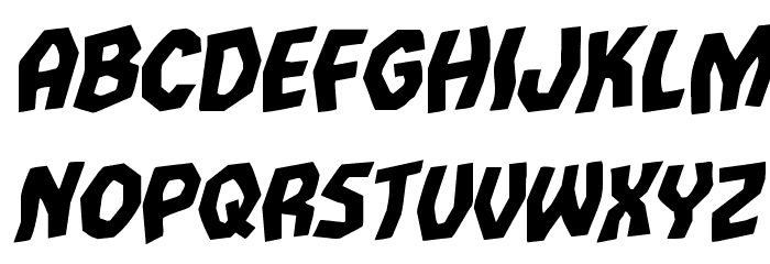 Vampire Bride Staggered Rotalic Font LOWERCASE