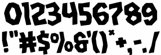 Vampire Bride Staggered Rotated Font OTHER CHARS