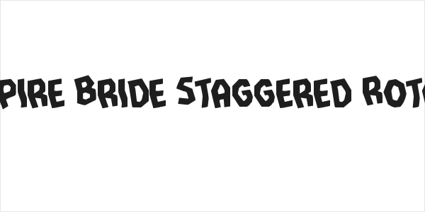 Vampire Bride Staggered Rotated Logo