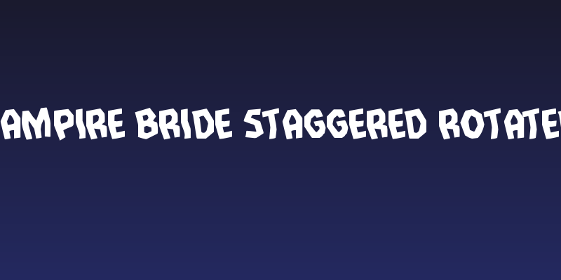 Vampire Bride Staggered Rotated Social Header