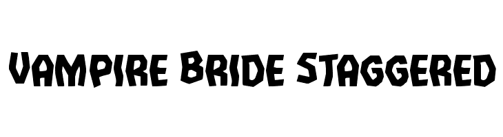 Vampire Bride Staggered  フリーフォントのダウンロード