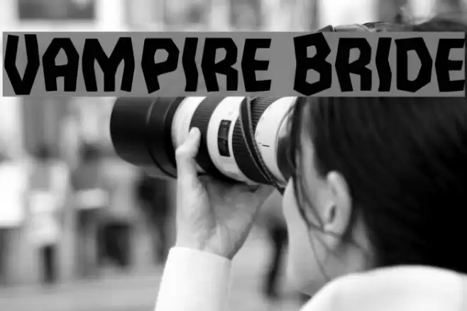 Vampire Bride Font examples