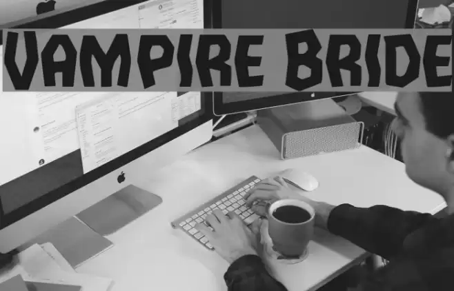 Vampire Bride Font examples