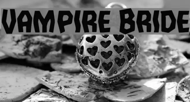 Vampire Bride Font examples