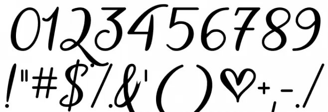 Vampire Calligraphy Font OTHER CHARS