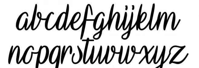 Vampire Calligraphy 字体 小写