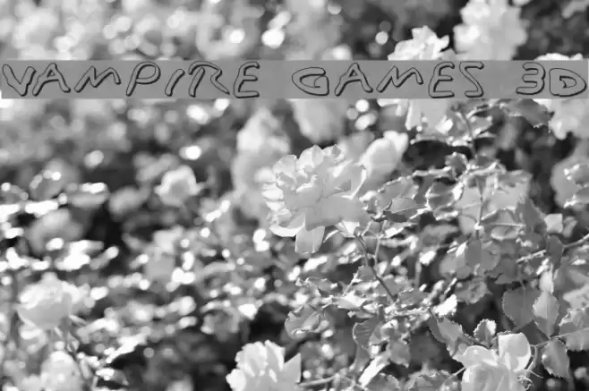 Vampire Games 3D Fonte examples