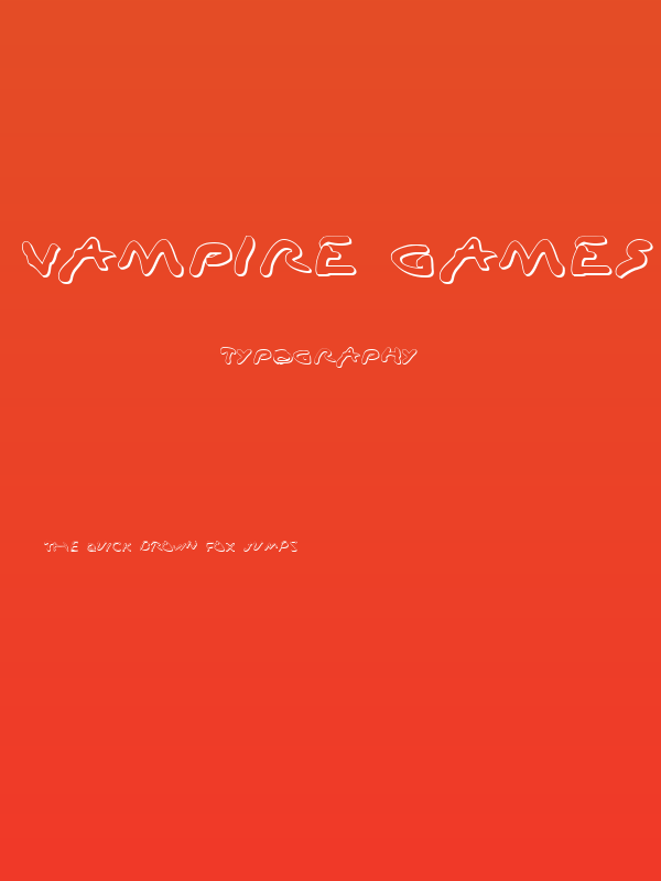 Vampire Games 3D Poster