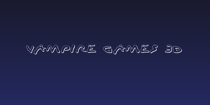 Vampire Games 3D Social Header