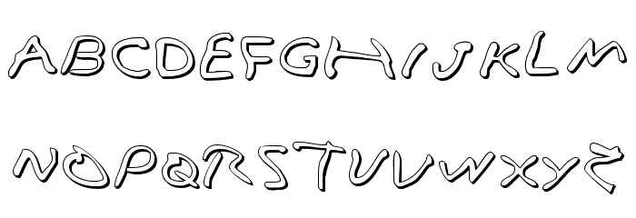 Vampire Games 3D Font LOWERCASE
