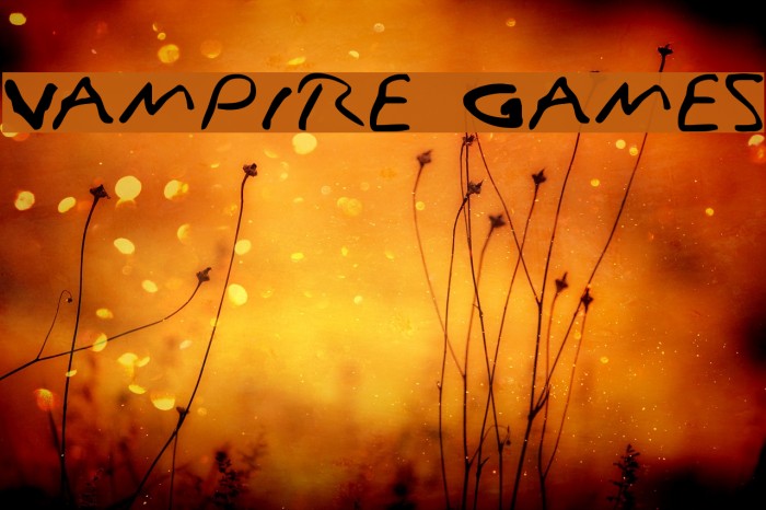 Vampire Games Font examples