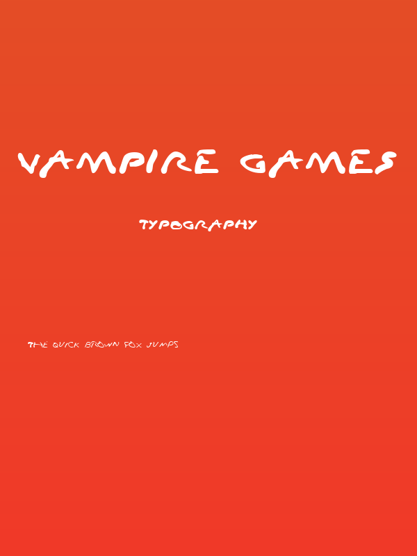 Vampire Games Poster