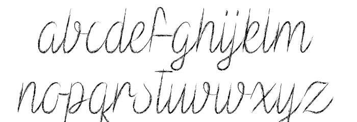 Vampire Heart Font LOWERCASE