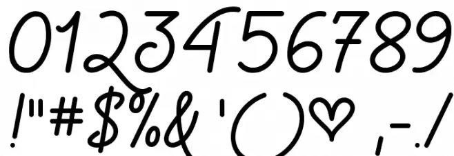 Vampire Kiss Demo Font OTHER CHARS