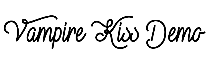 Vampire Kiss Demo  baixar fontes gratis