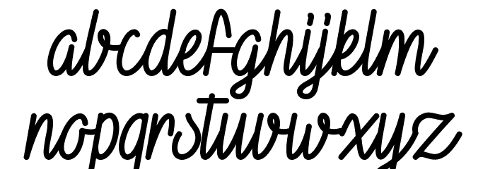 Vampire Kiss Demo Font LOWERCASE